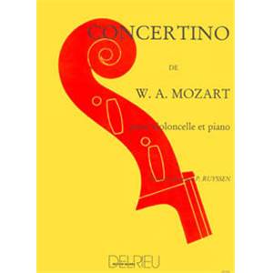 MOZART W.A. - CONCERTINO EN RE MAJ. - VIOLONCELLE ET PIANO