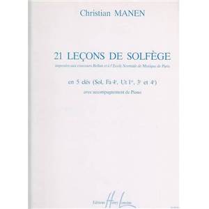 MANEN CHRISTIAN - 21 LECONS 3 CLES AVEC ACCOMPAGNEMENT
