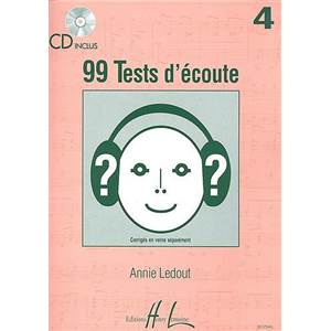 LEDOUT ANNIE - 99 TESTS D'ECOUTE VOL.4 + CD - DICTEES MUSICALES