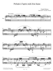 CLAUDE DEBUSSY - PRELUDE A  L'APRES-MIDI D'UN FAUNE TRANSC. A. THARAUD - PIANO