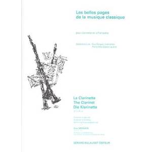 COMPILATION - LES PLUS BELLES PAGES DE LA MUSIQUE CLASSIQUE POUR CLARINETTE SIB ET PIANO
