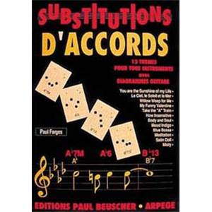 FARGES PAUL - SUBSTITUTIONS D'ACCORDS - GUITARE