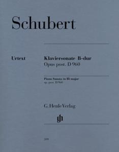 SCHUBERT FRANZ - SONATE D 960 EN SIB MAJEUR - PIANO