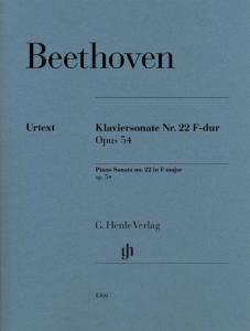 BEETHOVEN - SONATE No22 OP.54 EN FA MAJEUR (NOUVELLE EDITION) - PIANO