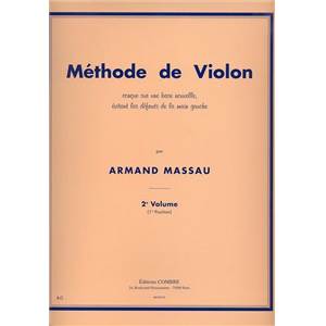 MASSAU ARMAND - METHODE DE VIOLON VOL.4 (2E 4E ET 5E POSITIONS) - VIOLON