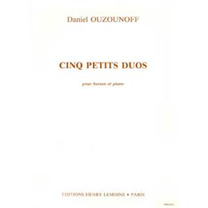 OUZOUNOFF DANIEL - PETITS DUOS - BASSON ET PIANO