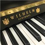 PIANO DROIT SILENCIEUX WILHELM SCHIMMEL W 114 TRADITION - Twintone - Noir Laqué