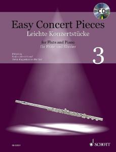 EASY CONCERT PIECES VOL.3 +CD - FLUTE TRAVERSIERE ET PIANO
