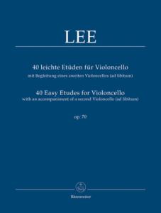 LEE SEBASTIAN - 40 ETUDES FACILES OP.70 - VIOLONCELLE (2ND VIOLONCELLE AD LIBITUM)