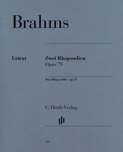 BRAHMS JOHANNES - RHAPSODIES (2) OP.79 - PIANO