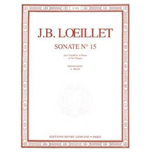 LOEILLET JB - SONATE EN SOL MAJ. - HAUTBOIS ET PIANO