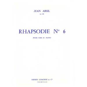 ABSIL JEAN - RHAPSODIE N°6 OP.120 - COR ET PIANO