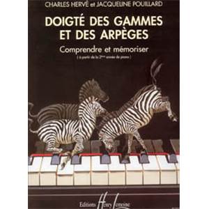 HERVE CHARLES/POUILLARD JACQUELINE - DOIGTE DES GAMMES ET ARPEGES POUR PIANO
