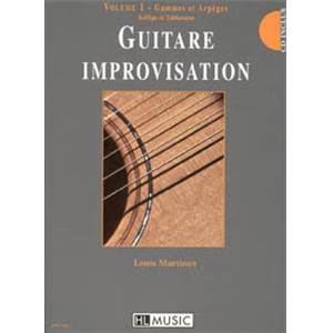 MARTINEZ LOUIS - GUITARE IMPROVISATION VOL.1 METHODE + CD   DESTOCKAGE