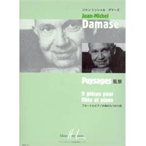 DAMASE JEAN-MICHEL - PAYSAGES - FLUTE ET PIANO