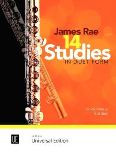 RAE JAMES - 14 STUDIES IN DUET FORM - 1 OU 2 FLUTES TRAVERSIERES