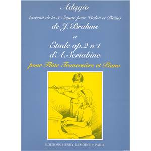 BRAHMS/SCRIABINE - ADAGIO DE LA SONATE N°3 / ETUDE OP.2 N°1 - FLUTE ET PIANO