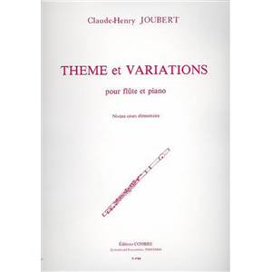 JOUBERT CLAUDE HENRY - THEME ET VARIATIONS - FLUTE ET PIANO