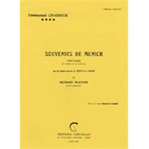 CHABRIER EMMANUEL - SOUVENIRS DE MUNICH - PIANO