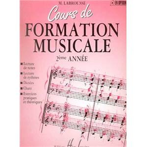 LABROUSSE MARGUERITE - COURS DE FORMATION MUSICALE VOL.2