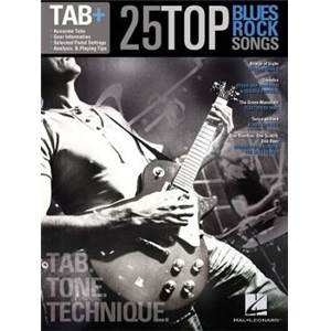 COMPILATION - 25 TOP BLUES ROCK SONGS TAB. TONE TECHNIQUE GUITAR RECORDED VERSION