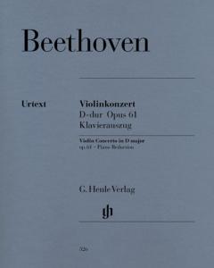 BEETHOVEN LUDWIG VAN - CONCERTO POUR VIOLON OPUS 61 EN RE MAJEUR - VIOLON ET PIANO