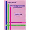MAYEUR EDMOND - DEVOIRS DE MUSIQUE CAHIER 6 - FORMATION MUSICALE