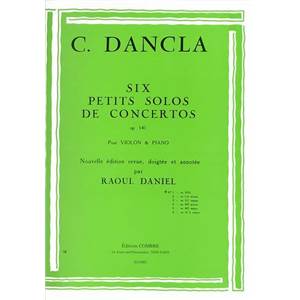 DANCLA CHARLES - PETIT SOLO DE CONCERTO OP.141 N°1 EN SOL MAJ. - VIOLON ET PIANO