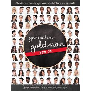 GOLDMAN JEAN JACQUES - BEST OF GENERATION GOLDMAN LIGNE MELODIQUE - CHANT - TAB - ACCORDS
