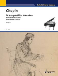 CHOPIN FREDERIC - 20 MAZURKAS CHOISIES - PIANO