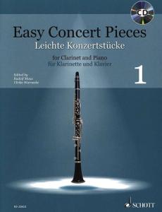 EASY CONCERT PIECES VOL.1 +CD - CLARINETTE SIB ET PIANO