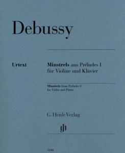 DEBUSSY CLAUDE - MINSTRELS (EXTRAIT PRELUDES VOLUME1) - VIOLON ET PIANO