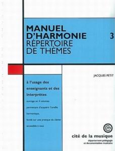 MANUEL D'HARMONIE VOL.3 : REPERTOIRE DE THEMES -LIVRE