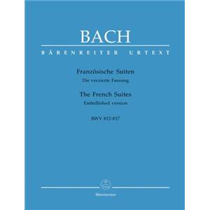 BACH JEAN SEBASTIEN - SUITES FRANCAISES BWV 812 A 817 PIANO