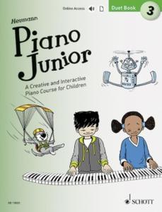 HEUMANN HANS GUNTER - PIANO JUNIOR : DUET BOOK 3 +ONLINE ACCESS - PIANO A 4 MAINS