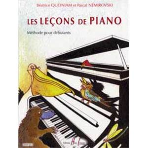 QUONIAM BEATRICE/NEMIROVSKI PASCAL - LES LECONS DE PIANO VOL.1
