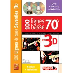 DELACOUDRE FRANCOIS - 100 LIGNES DE BASSE 70' EN 3D + CD + DVD