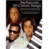 COMPILATION - PLAY PIANO WITH 20 CLASSIC SONGS COLDPLAY, LENNON, BOWIE, MUSE...+ 3CD