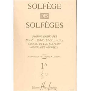 LAVIGNAC ALBERT - SOLFEGE DES SOLFEGES VOL.1A SANS ACCOMPAGNEMENT