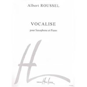 ROUSSEL ALBERT - VOCALISE - SAXOPHONE MIB ET PIANO