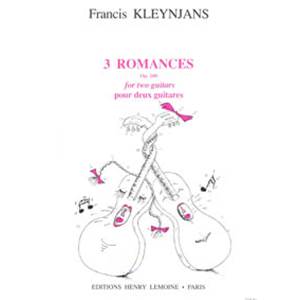 FRANCIS KLEYNJANS - 3 ROMANCES - 2 GUITARES