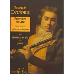 DEVIENNE FRANCOIS - SONATE N°1 EN UT MIN. + CD - CLARINETTE ET PIANO