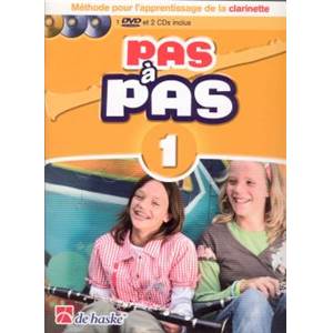 KASTELEIN JAAP - PAS A PAS METHODE DE CLARINETTE VOL.1 + 2CD + DVD
