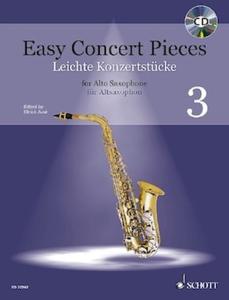 EASY CONCERT PIECES VOL.3 +CD - SAXOPHONE MIB ET PIANO