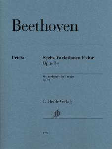 BEETHOVEN - VARIATIONS (6) OPUS 34 EN FA MAJEUR - PIANO