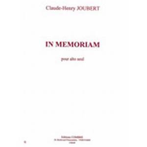 CLAUDE-HENRY JOUBERT - IN MEMORIAM - ALTO SEUL