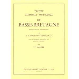 BOURGAULT L A - MELODIES DE BASSE-BRETAGNE (30) - CHANT