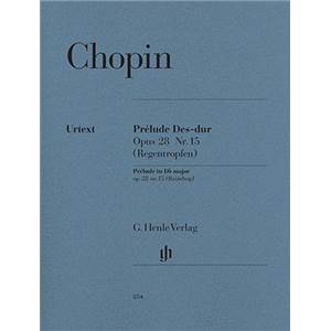 CHOPIN FREDERIC - PRELUDE OP.28/15 REB MAJ. (LA GOUTTE D'EAU) - PIANO