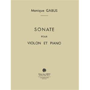 GABUS MONIQUE - SONATE - VIOLON ET PIANO