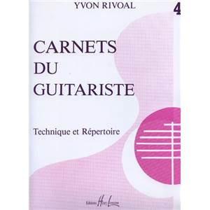 RIVOAL YVON - CARNETS DU GUITARISTE VOL.4 - GUITARE